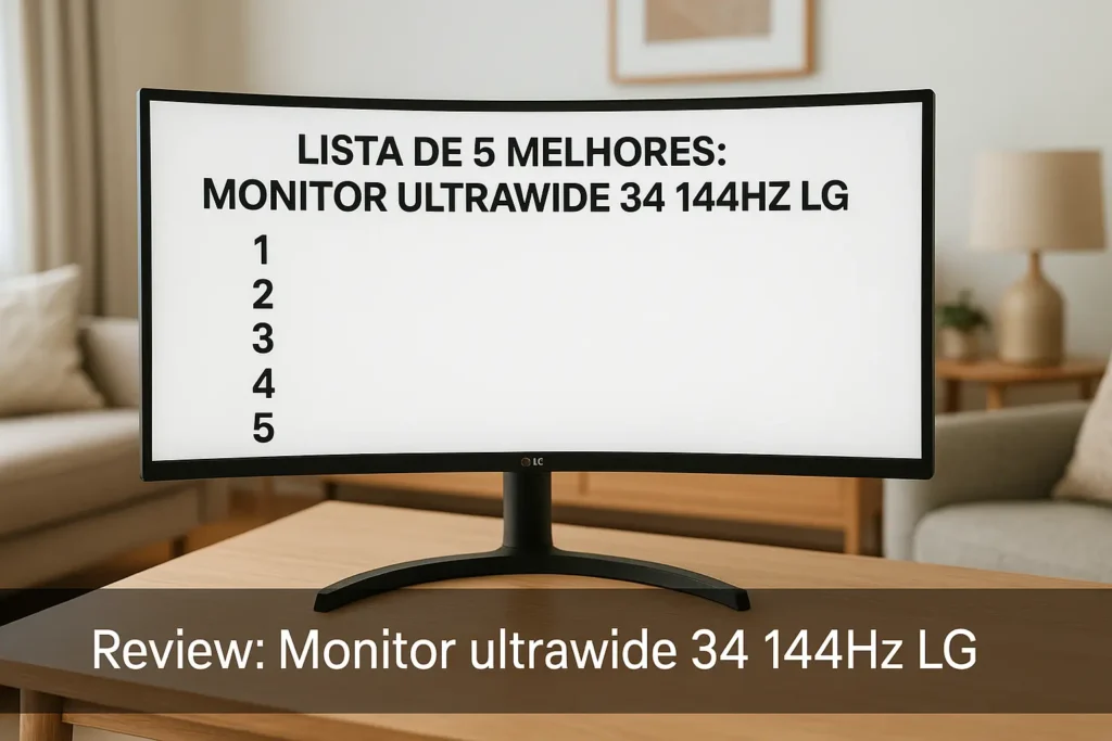 Lista de 5 Melhores: monitor ultrawide 34 144hz LG