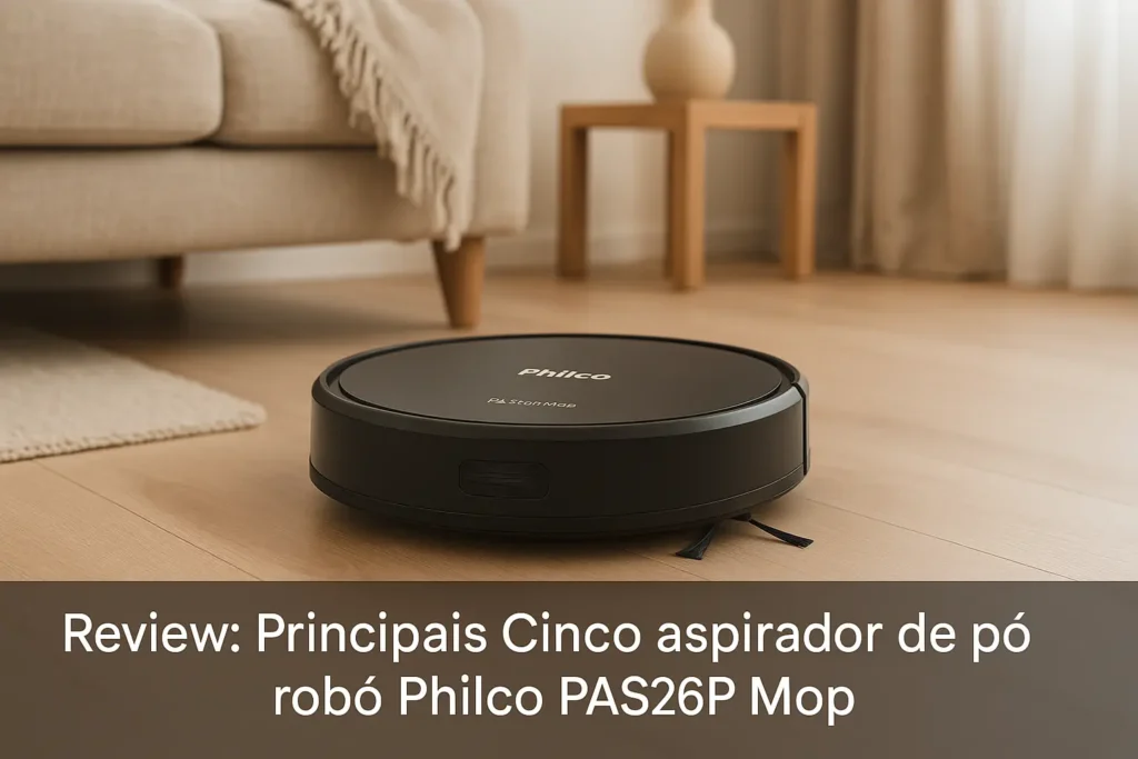 Principais Cinco aspirador de pó robô philco pas26p mop