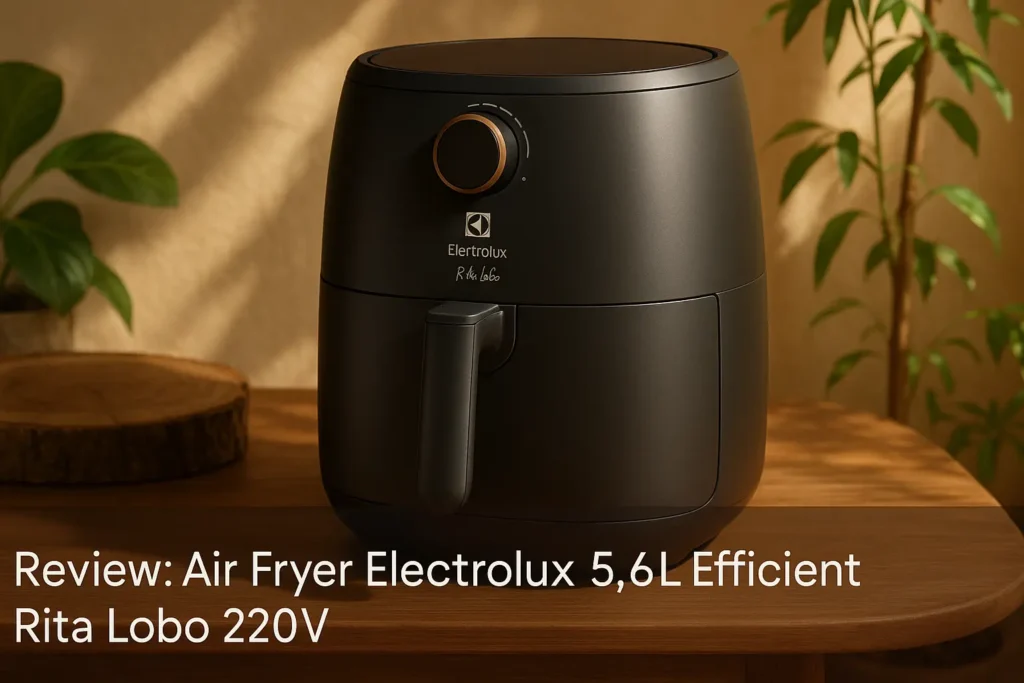 Air Fryer Electrolux 5,6L Efficient Rita Lobo 220V: crocância, economia e praticidade