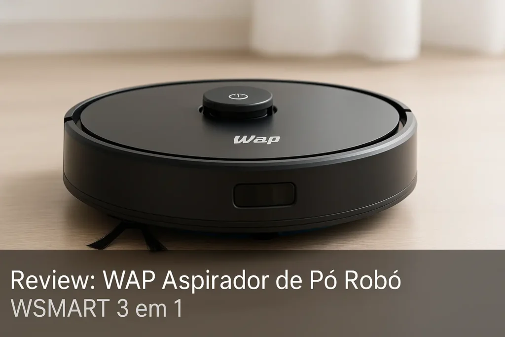 WAP Aspirador de Pó Robô WSMART 3 em 1: Limpeza Inteligente e Automática