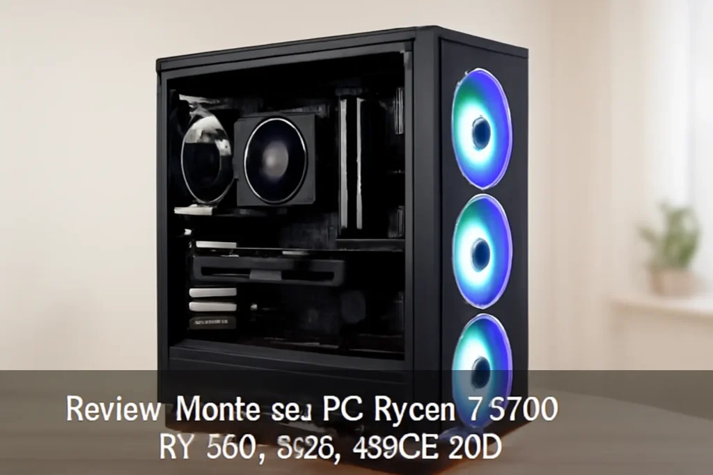 Monte seu PC: Ryzen 7 5700, RX 580, 16GB, 480GB SSD