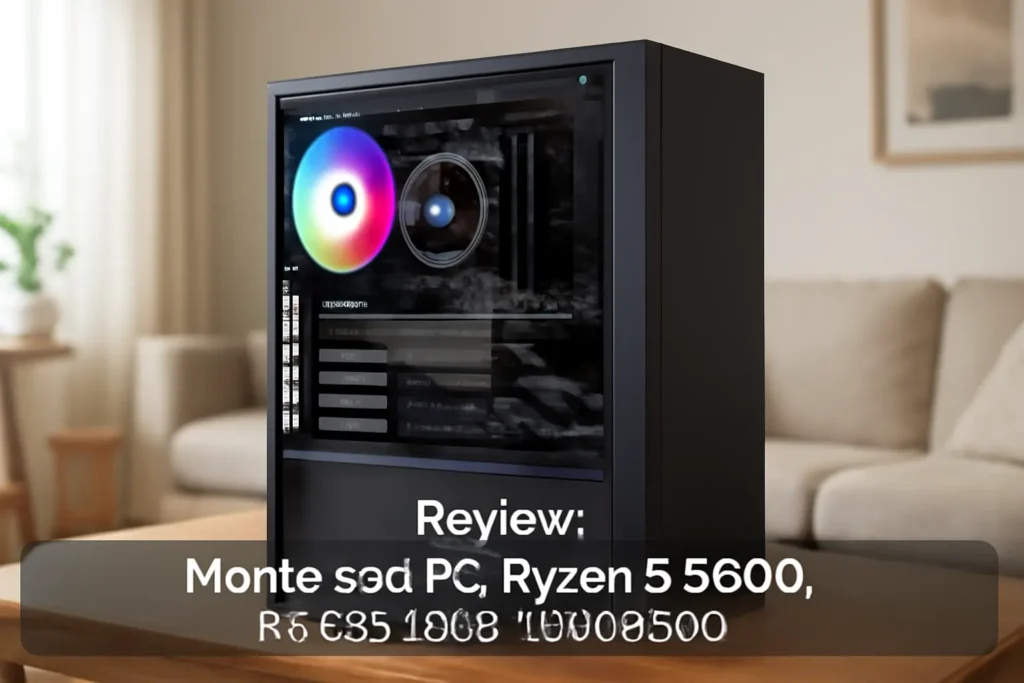 Monte seu PC: Ryzen 5 5600, RX 580, 16GB, 480GB SSD