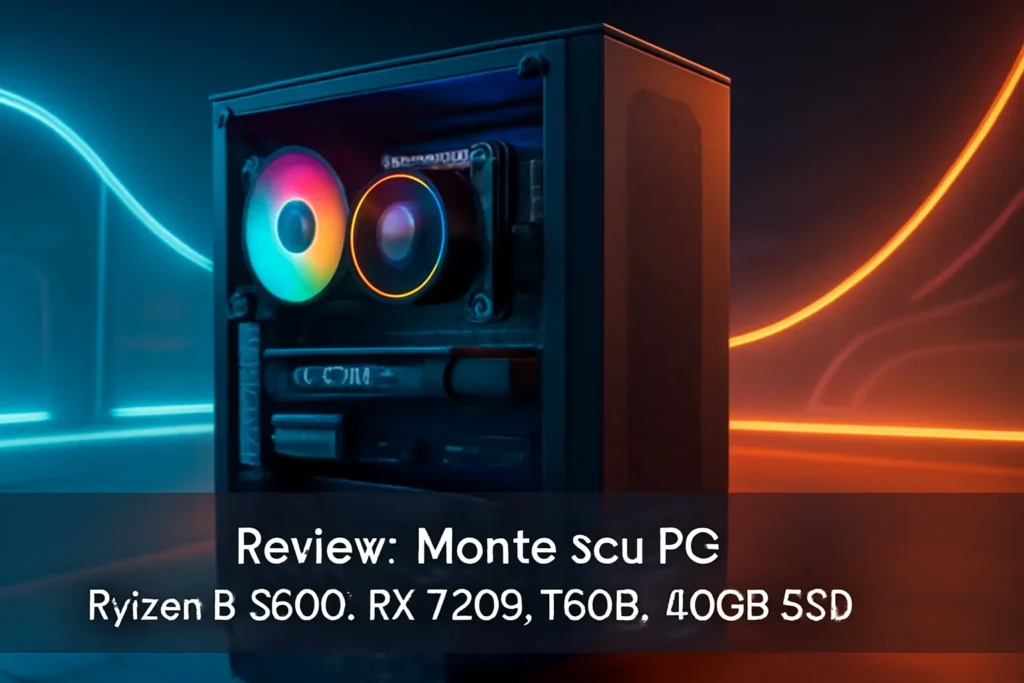 Monte seu PC: Ryzen 5 5600, RX 7600, 16GB, 480GB SSD