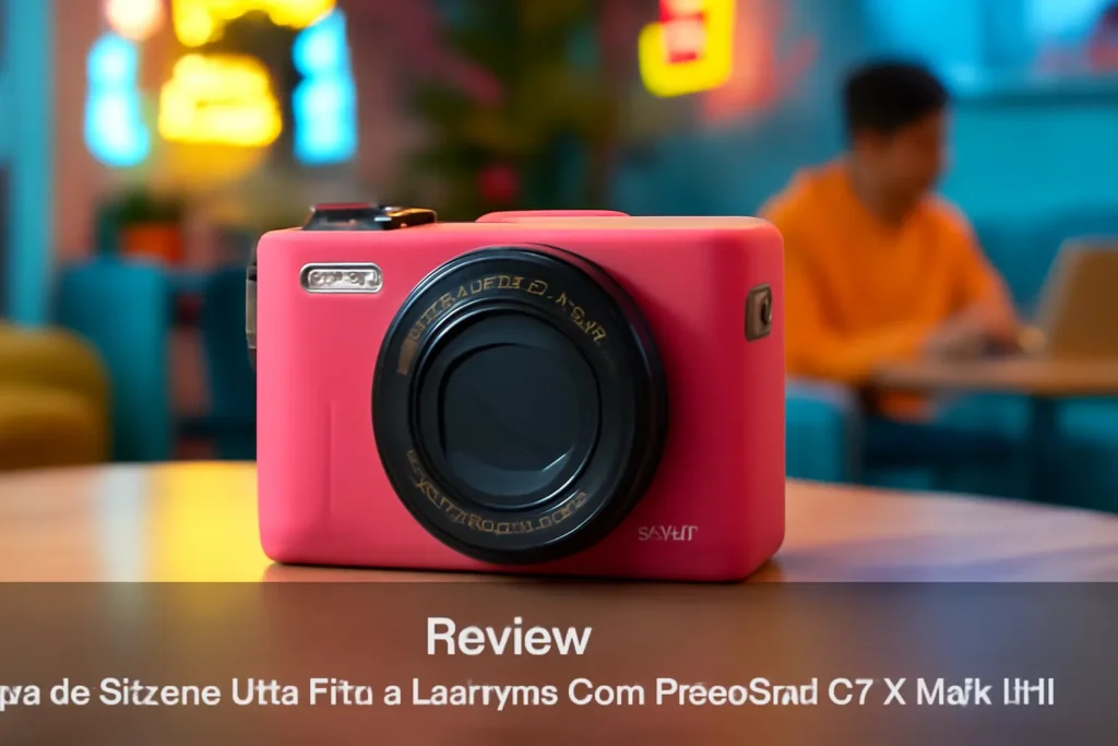 Capa de Silicone Ultra Fina e Leve para Canon PowerShot G7X Mark II/III, Rosered