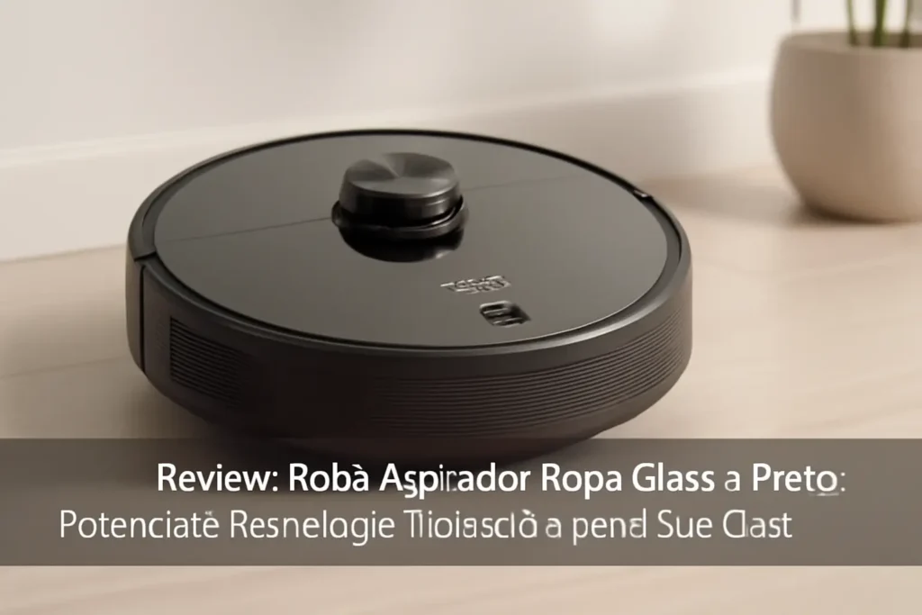 Robô Aspirador Ropo Glass 4 Preto: Potência e Tecnologia Inovadora para Sua Casa