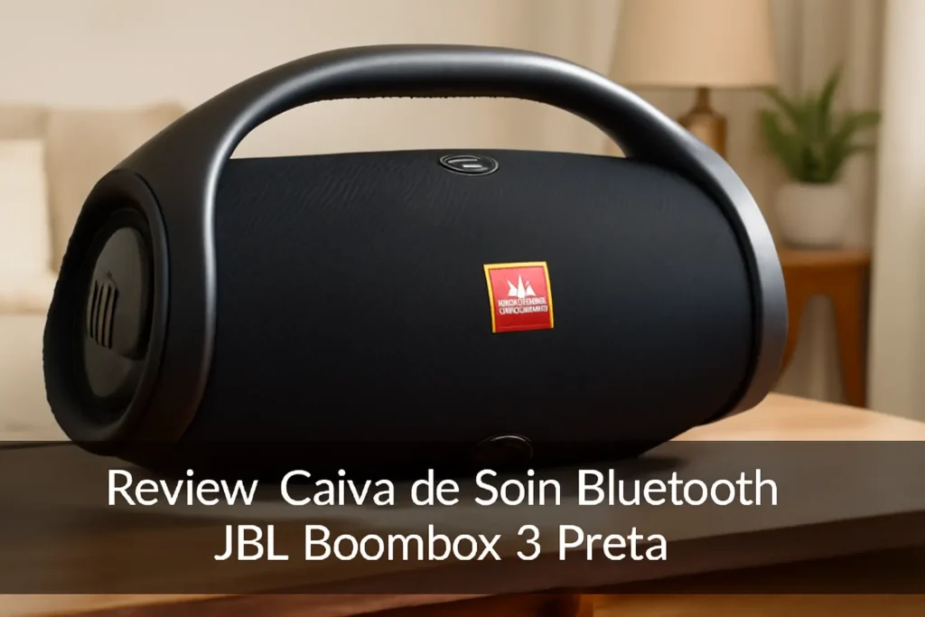 Caixa de Som Bluetooth JBL Boombox 3 Preta: Potência e Qualidade de Som