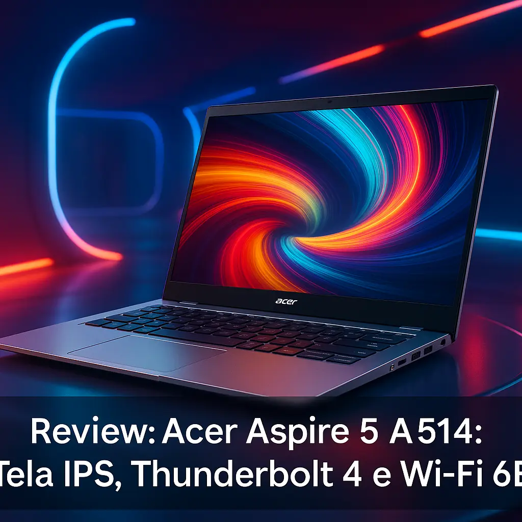 Acer Aspire 5 A514: Tela IPS, Thunderbolt 4 e Wi-Fi 6E
