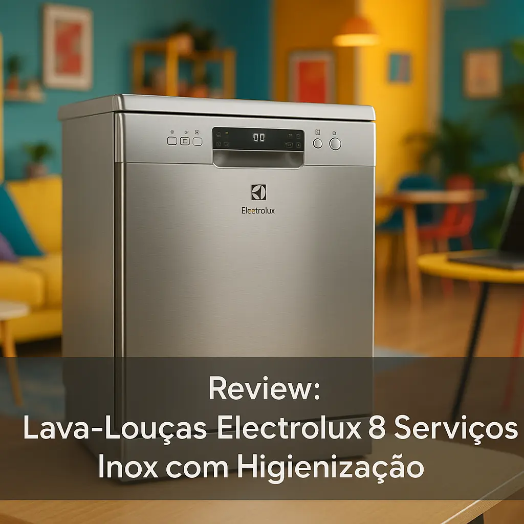 Lava-Louças Electrolux 8 Serviços Inox com Higienização