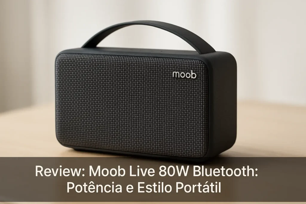 Moob Live 80W Bluetooth: Potência e Estilo Portátil
