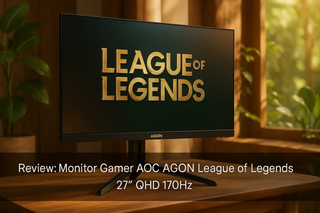 Monitor Gamer AOC AGON League of Legends 27" QHD 170Hz