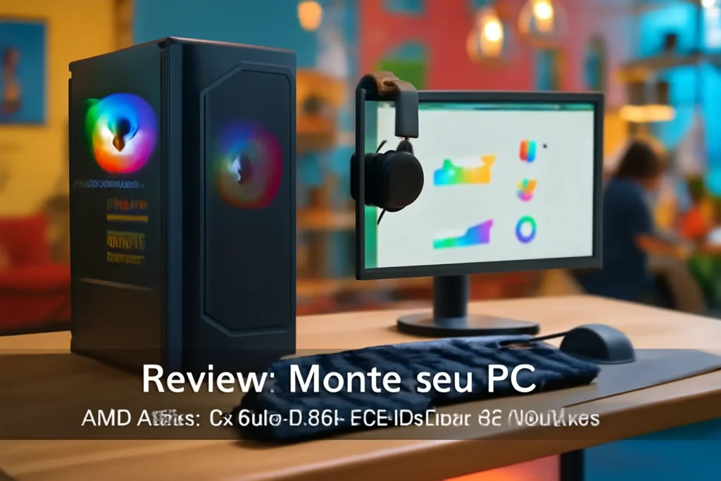 Monte seu PC: AMD Athlon 3000G, 8GB, SSD 240GB, Kit Periféricos