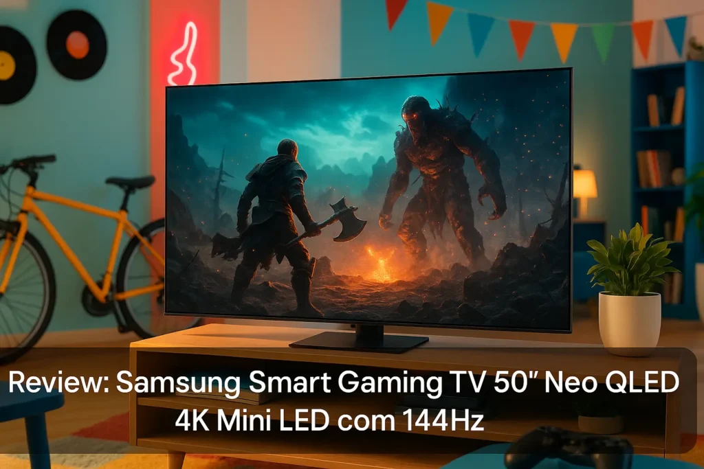 Samsung Smart Gaming TV 50" Neo QLED 4K Mini LED com 144Hz