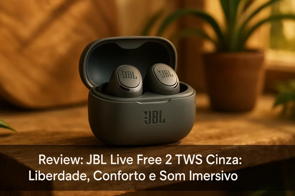 JBL Live Free 2 TWS Cinza: Liberdade, Conforto e Som Imersivo