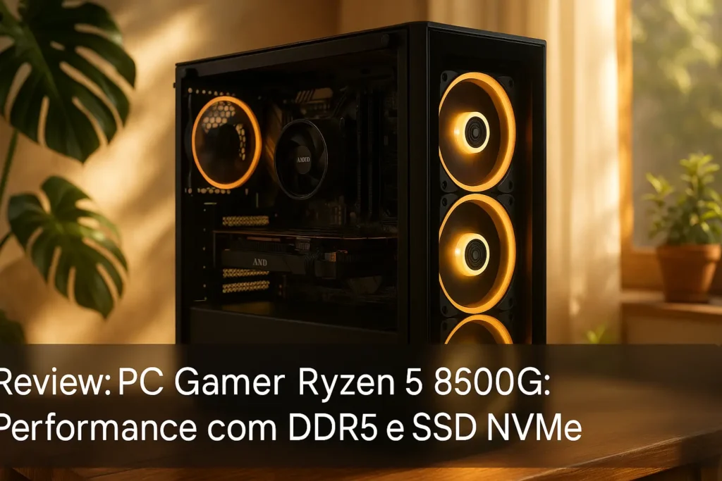PC Gamer Ryzen 5 8500G: Performance com DDR5 e SSD NVMe