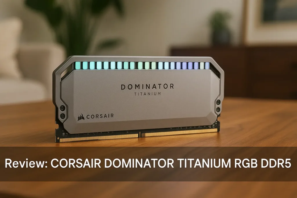 CORSAIR DOMINATOR TITANIUM RGB DDR5: Desempenho e Estilo Premium