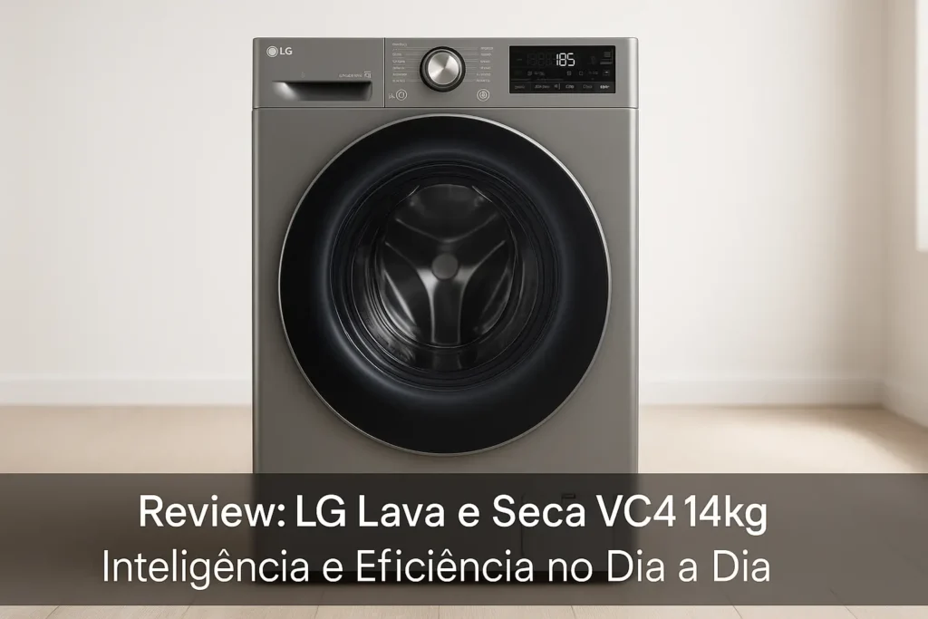 LG Lava e Seca VC4 14kg: Inteligência e Eficiência no Dia a Dia