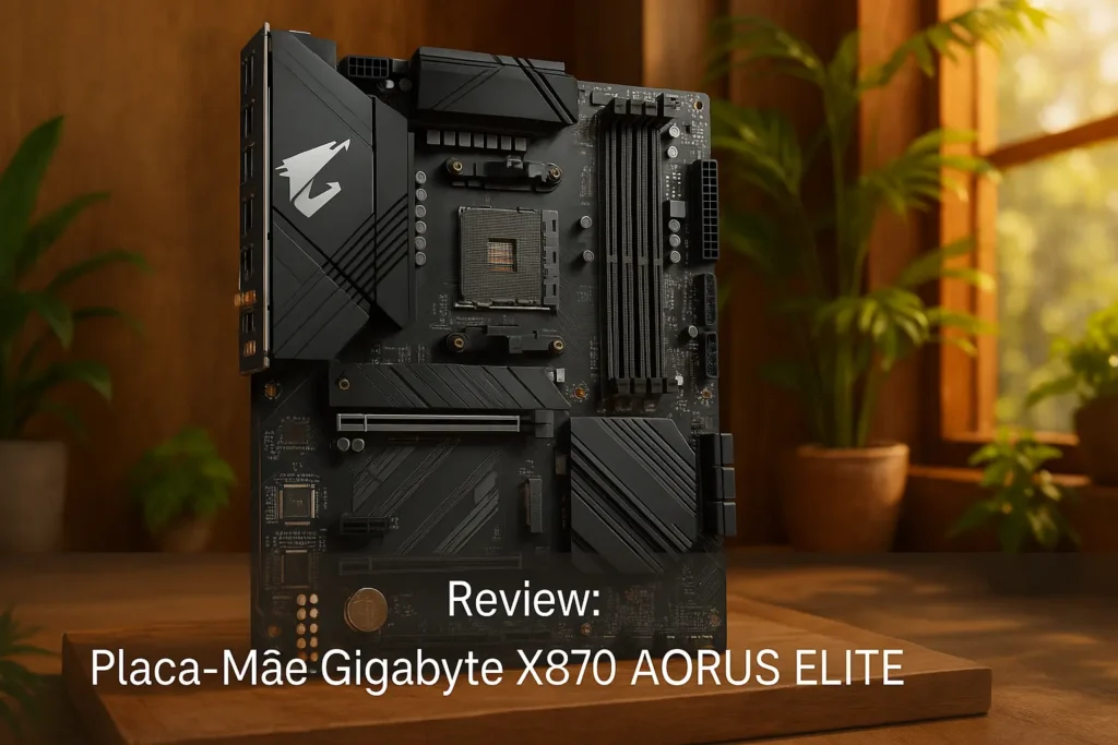 Placa Mãe Gigabyte X870 AORUS ELITE: Poder, Conectividade e Wi-Fi 7