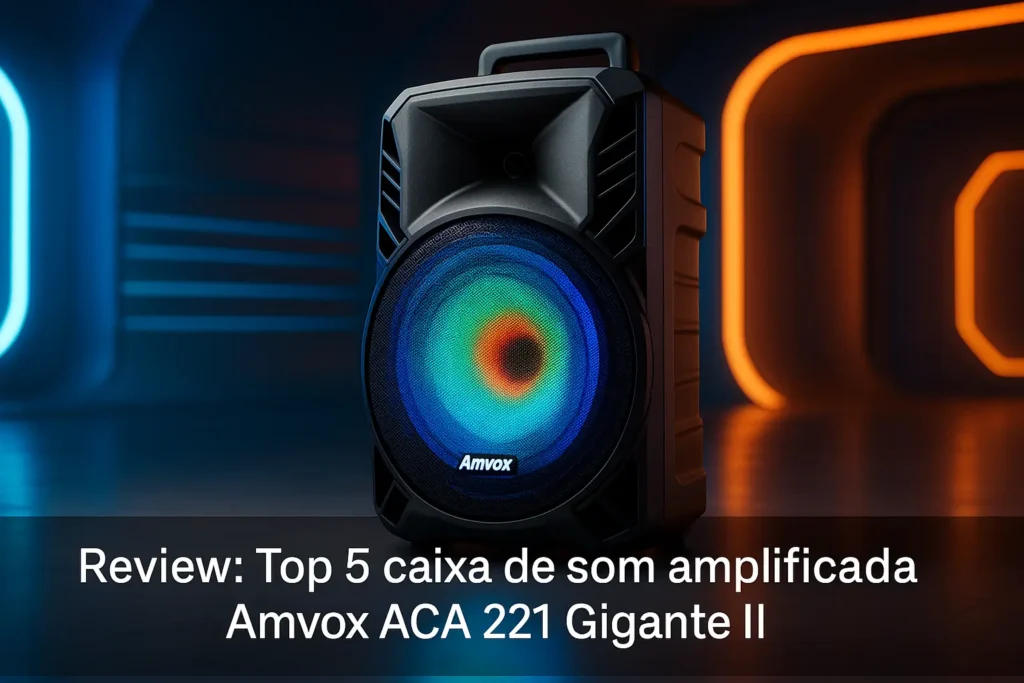 Top 5 caixa de som amplificada Amvox aca 221 gigante ii