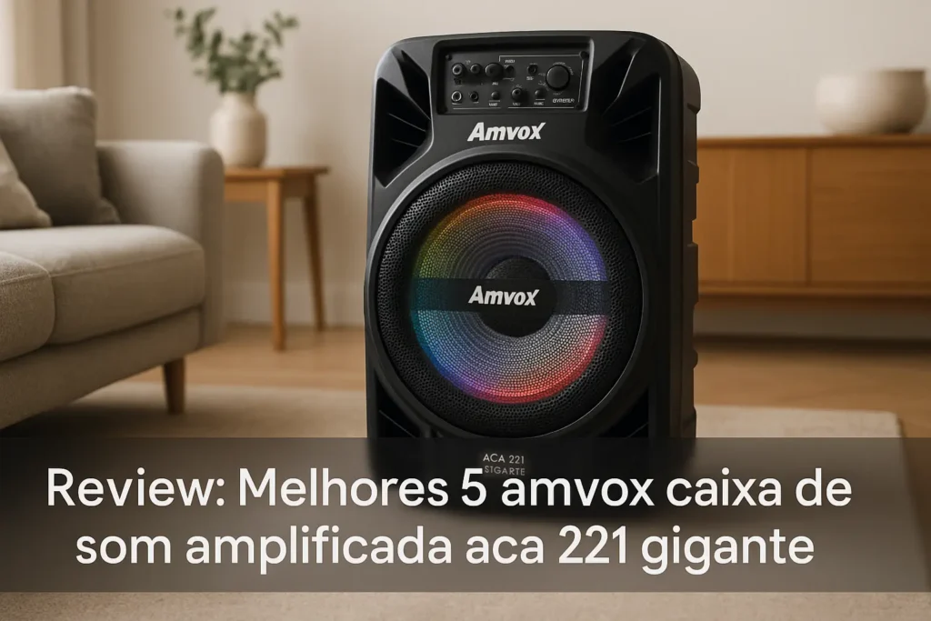 Melhores 5 amvox caixa de som amplificada aca 221 gigante