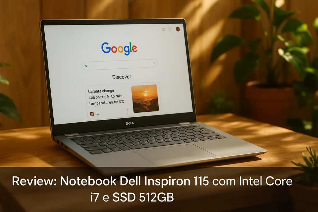 Notebook Dell Inspiron I15 com Intel Core i7 e SSD 512GB: desempenho e eficiência no dia a dia