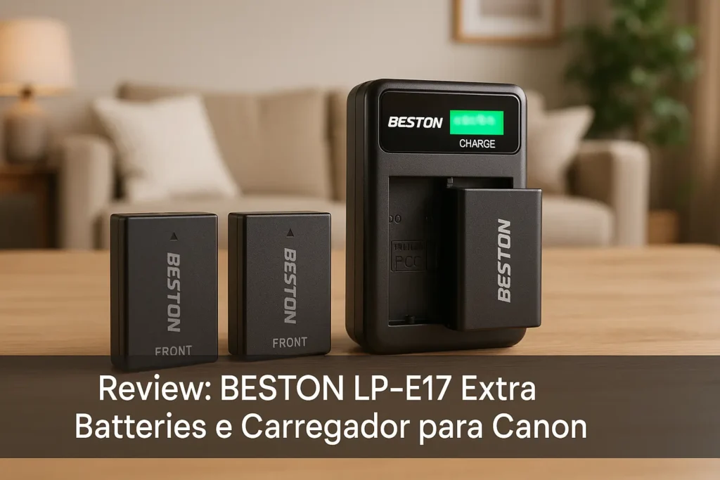 BESTON LP-E17: Baterias Extras e Carregador para Canon