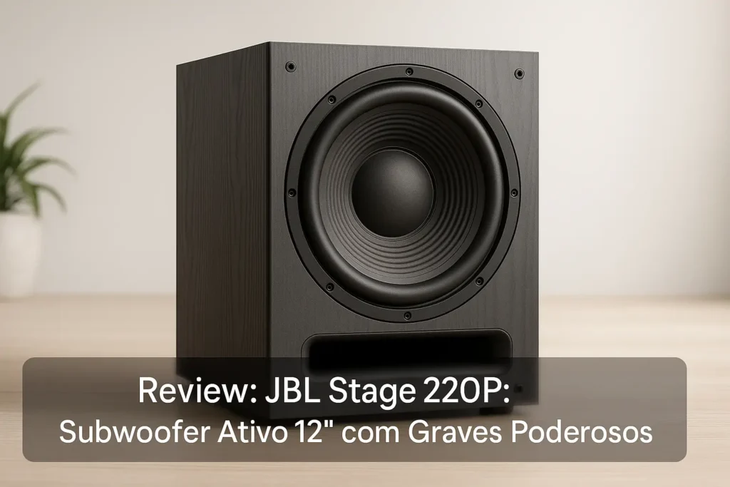 JBL Stage 220P: Subwoofer Ativo 12" com Graves Poderosos