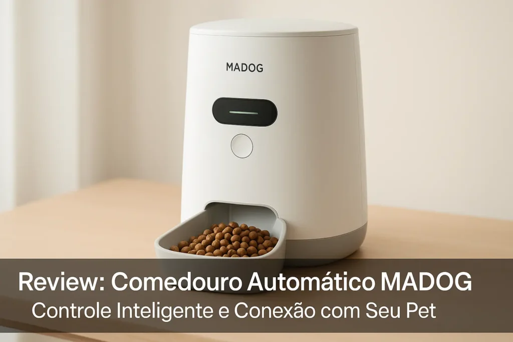 Comedouro Automático MADOG: Controle Inteligente e Conexão com Seu Pet