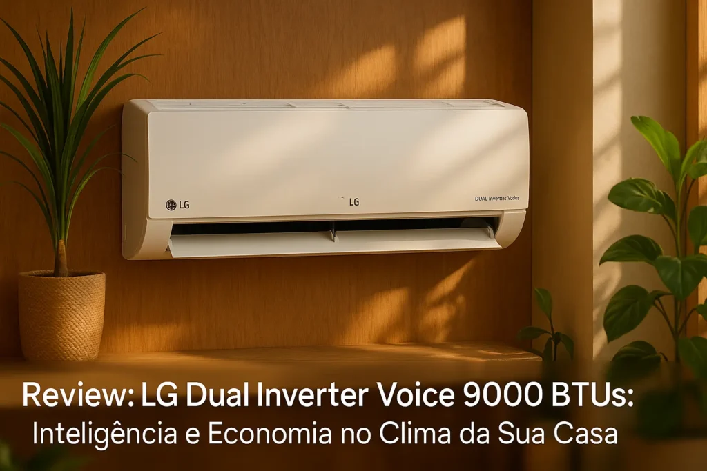 LG Dual Inverter Voice 9000 BTUs: Inteligência e Economia no Clima da Sua Casa