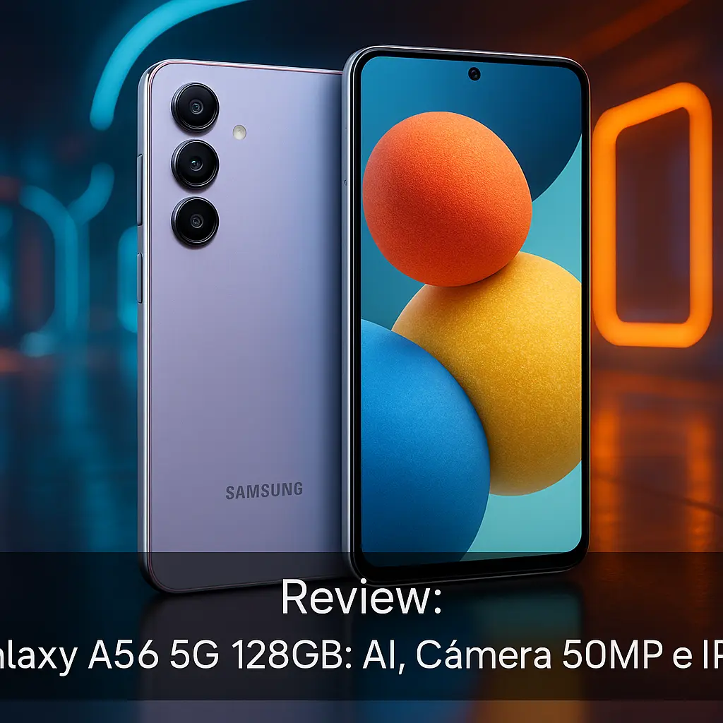 Galaxy A56 5G 128GB: AI, Câmera 50MP e IP67