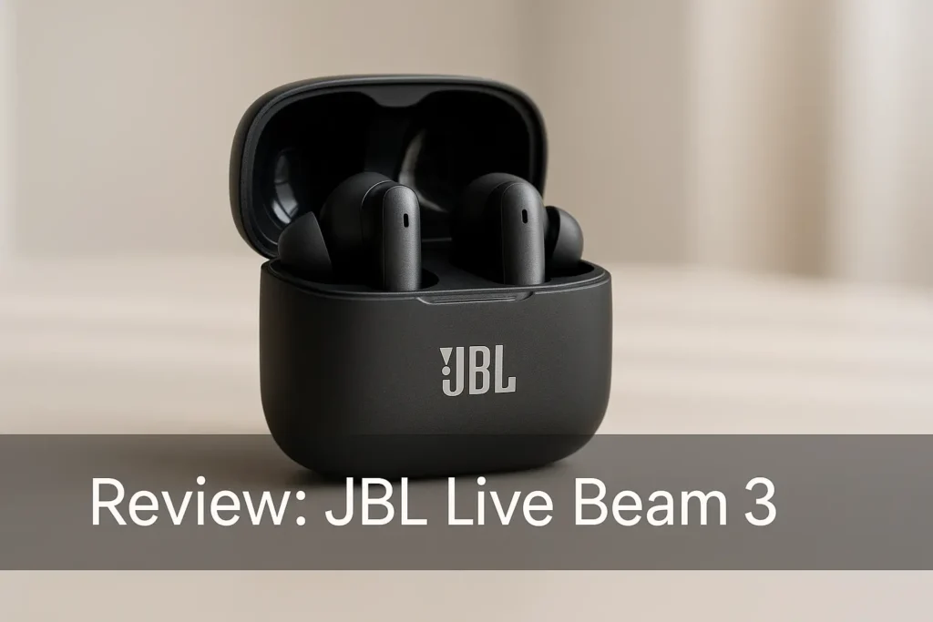 JBL Live Beam 3: Cancelamento de Ruído, Bateria Longa e Conexão Multiponto