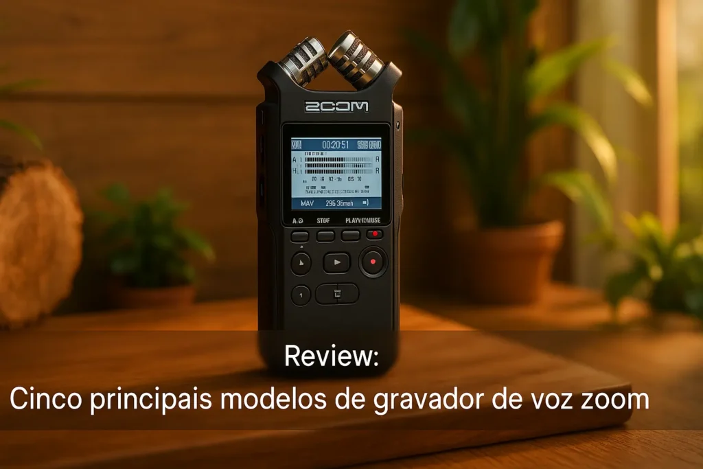 Cinco Principais Modelos de gravador de voz zoom