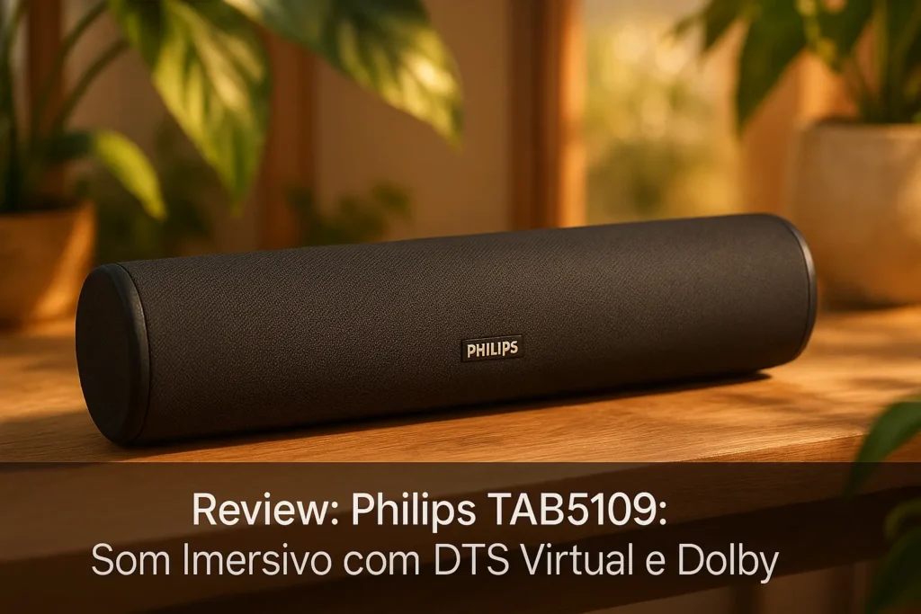 Philips TAB5109: Som Imersivo com DTS Virtual e Dolby