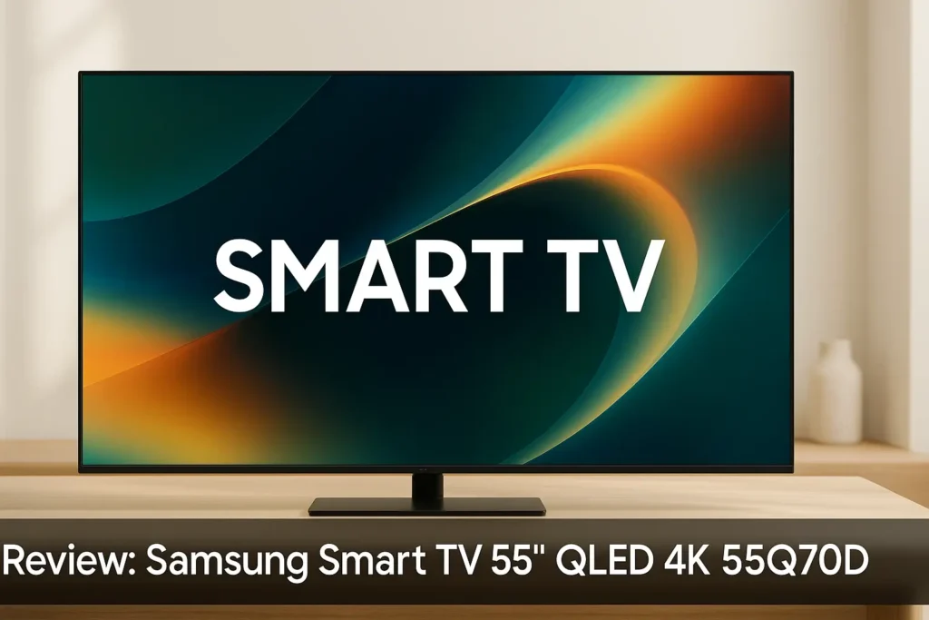 Samsung Smart TV 55" QLED 4K 55Q70D com IA e 120Hz