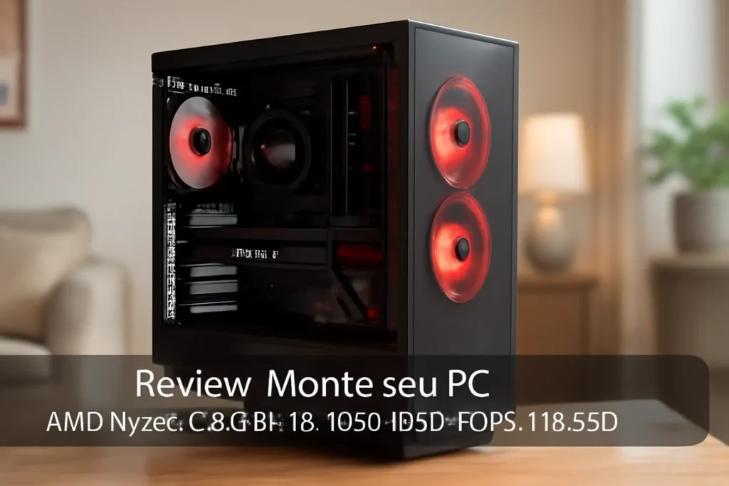Monte seu PC: AMD Ryzen 5 8400F, RX 7600, 16GB DDR5, 1TB SSD
