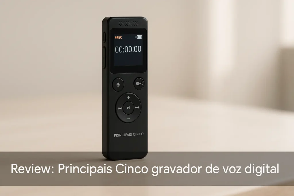 Principais Cinco  gravador de voz digital