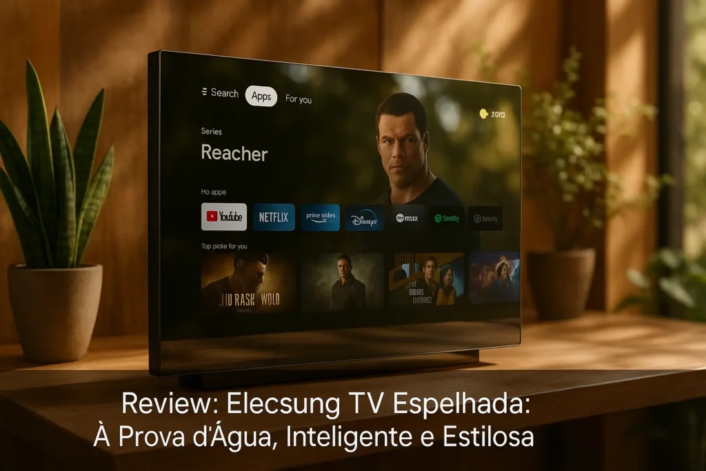 Elecsung TV Espelhada: À Prova d’Água, Inteligente e Estilosa