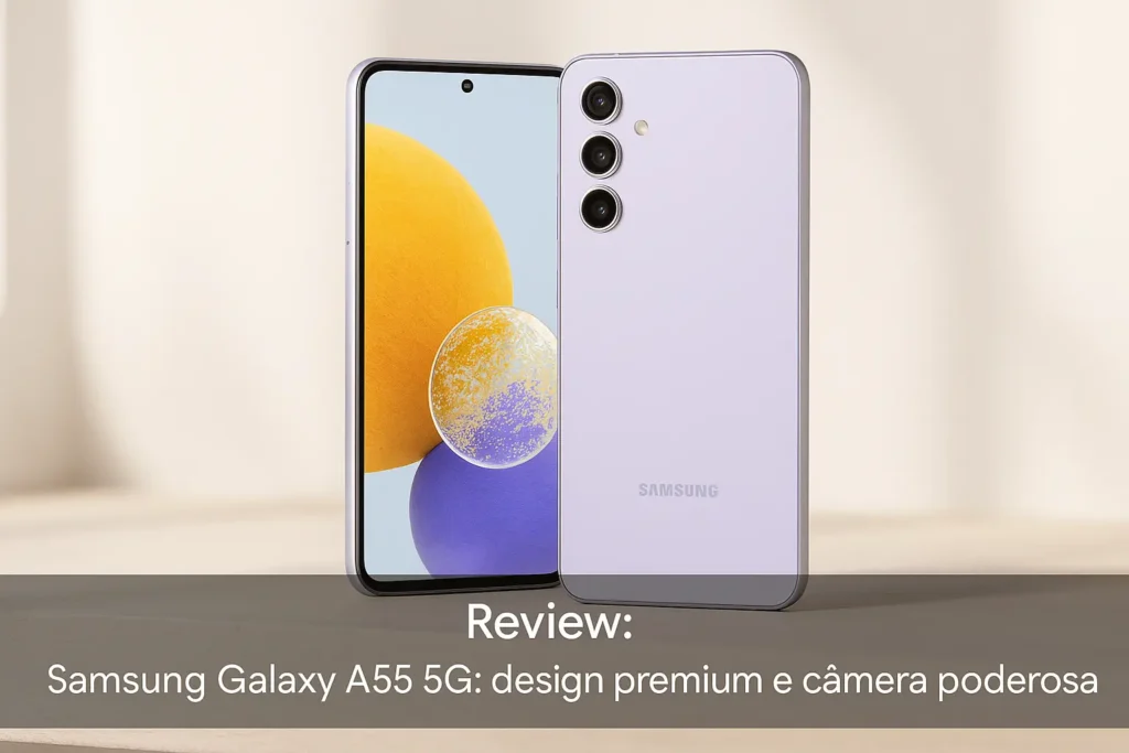 Samsung Galaxy A55 5G: design premium e câmera poderosa