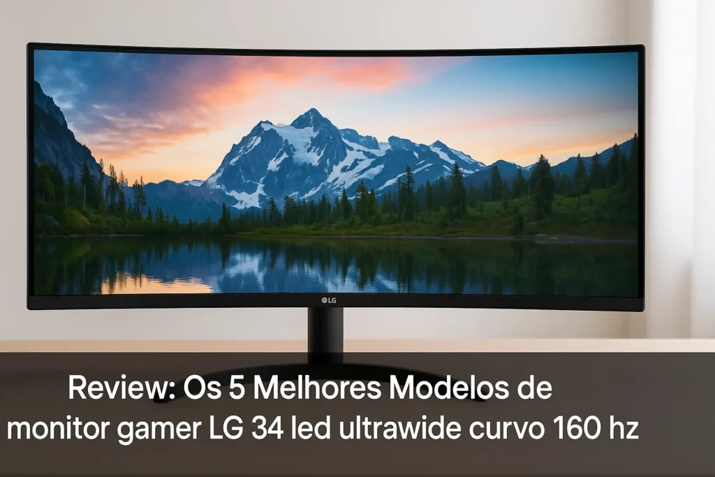 Os 5 Melhores Modelos de monitor gamer LG 34 led ultrawide curvo 160 hz