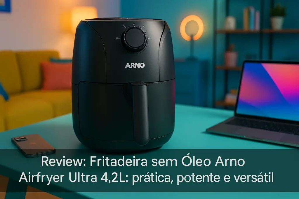 Fritadeira sem Óleo Arno Airfryer Ultra 4,2L: prática, potente e versátil