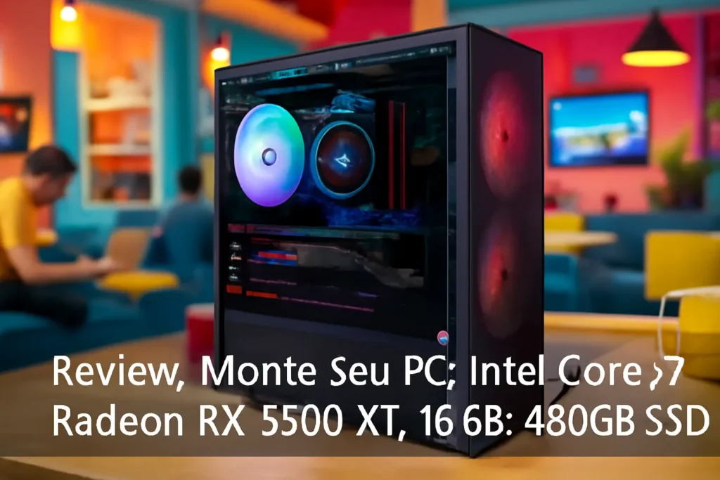 Monte seu PC: Intel Core i7, Radeon RX 5500 XT, 16GB, 480GB SSD