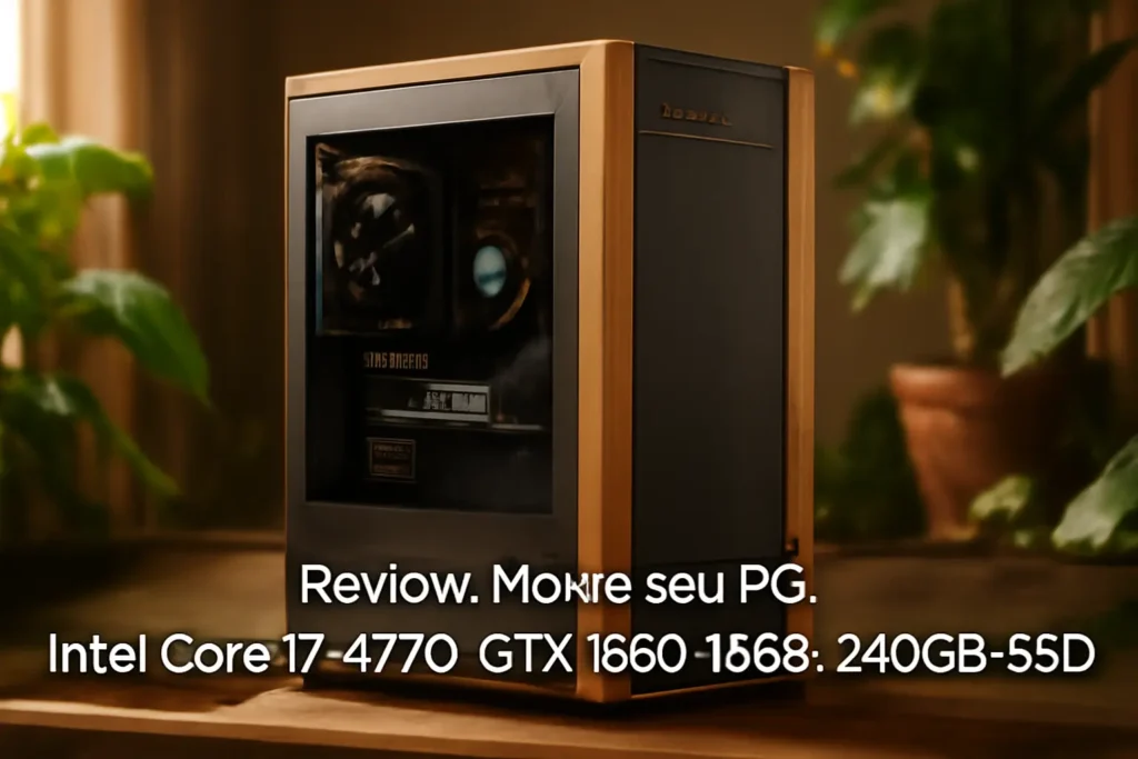 Monte seu PC: Intel Core i7-4770, GTX 1650, 16GB, 240GB SSD