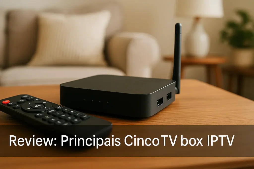 Principais Cinco TV box ipTV