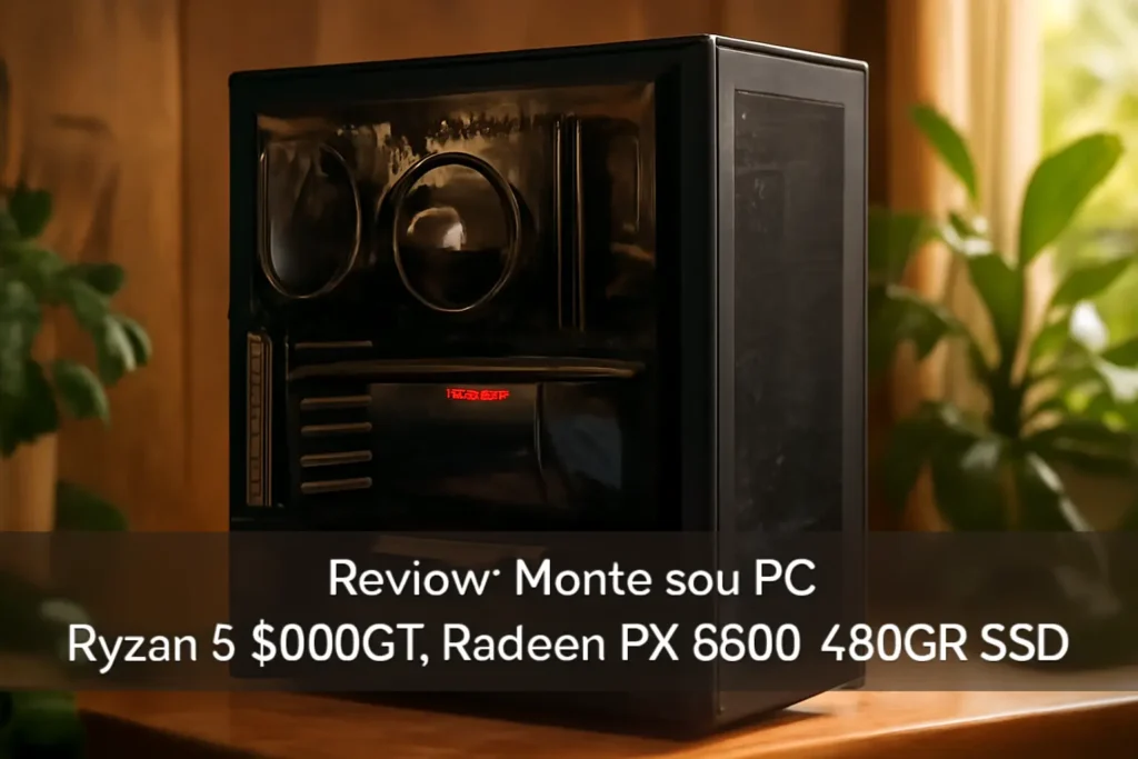 Monte seu PC: Ryzen 5 5600GT, Radeon RX 6600, 16GB, 480GB SSD
