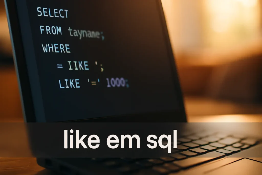 like em sql: aprenda de forma simples e prática