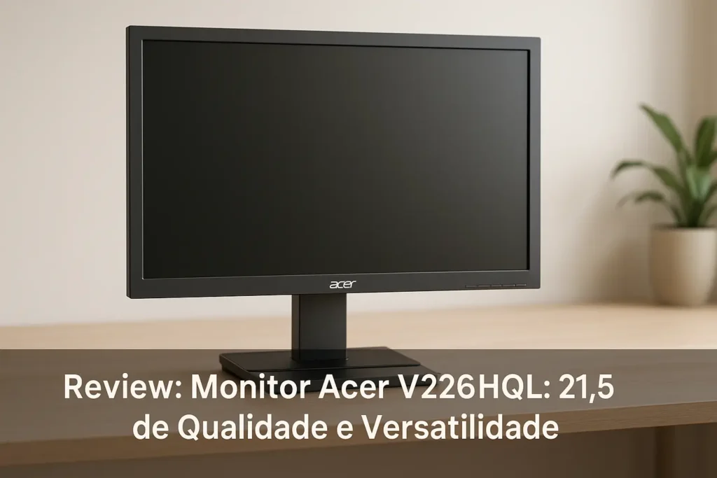 Monitor Acer V226HQL: 21,5" de Qualidade e Versatilidade