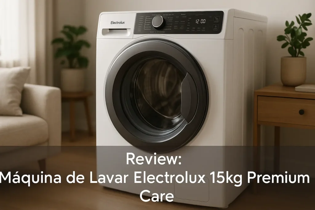 Máquina de Lavar Electrolux 15kg Premium Care: Potência e Cuidado em Cada Lavagem