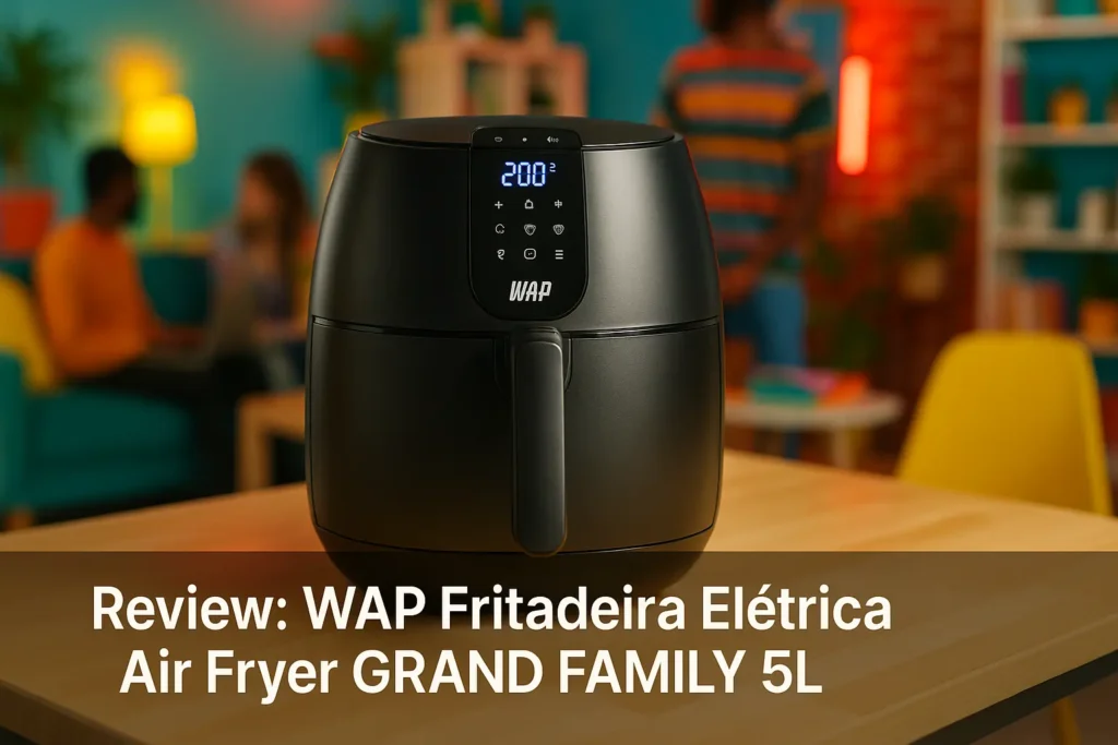 WAP Fritadeira Elétrica Air Fryer GRAND FAMILY 5L: Eficiência e Praticidade na Cozinha