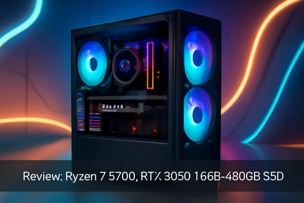 Monte seu PC: Ryzen 7 5700, RTX 3050, 16GB, 480GB SSD