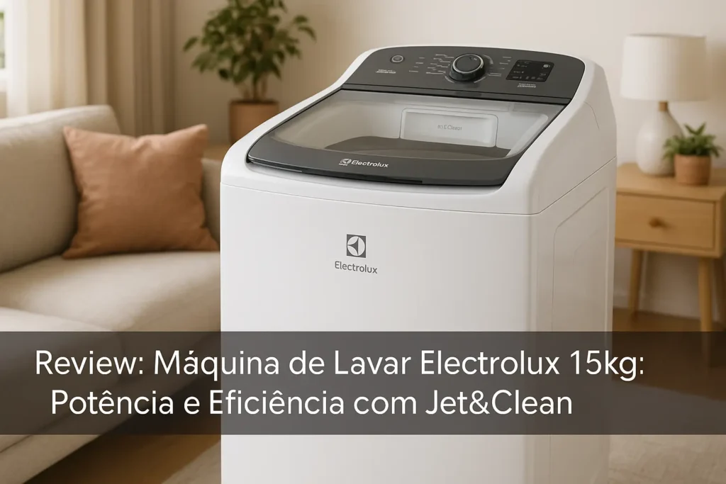 Máquina de Lavar Electrolux 15kg: Potência e Eficiência com Jet&Clean