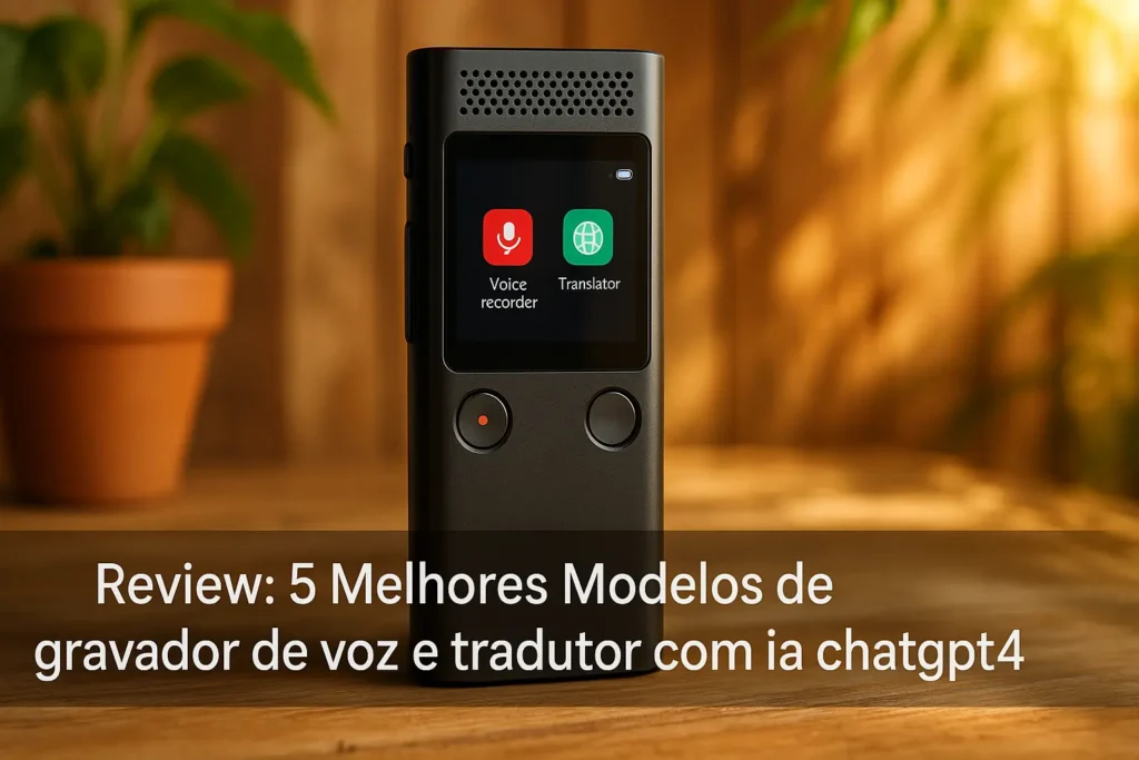 5 Melhores Modelos de gravador de voz e tradutor com ia chatgpt4